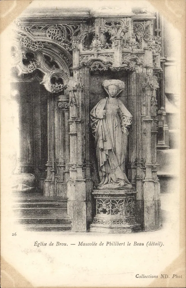 Kirche von Brou — Mausoleum von Philibert le Beau (Detail) — Collections ND. Phot, n°26 - Vorderseite