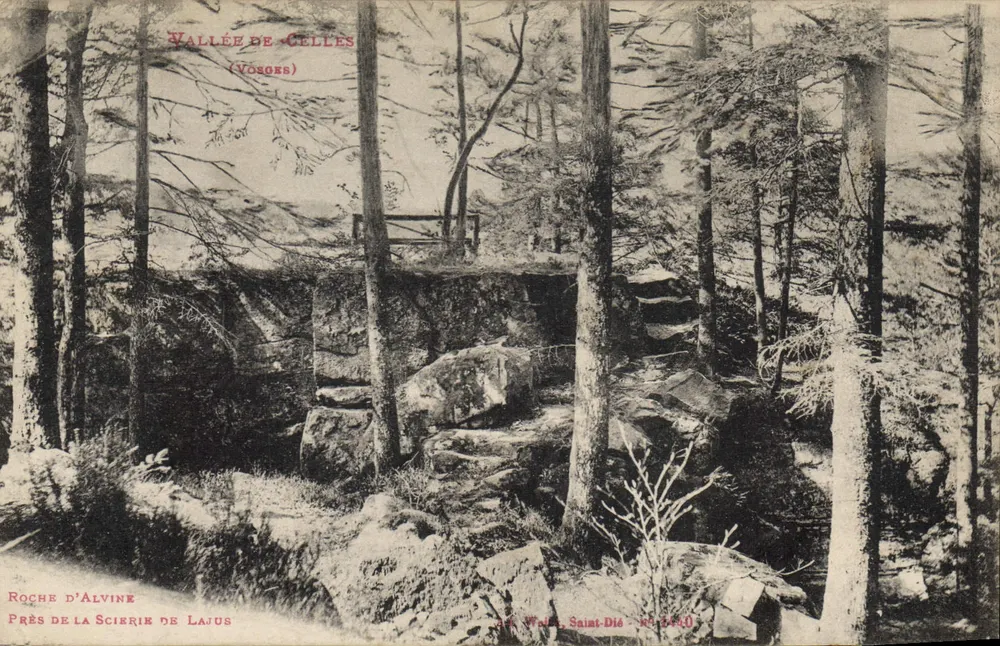 Tal von Celles — Roche d'Alvine nahe der Säge von Lajus — Verlag Walin, Saint-Dié, Nr. 3440 - Vorderseite