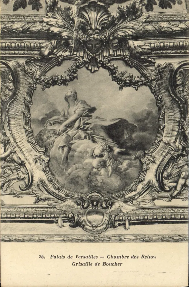 Schloss Versailles — Damenzimmer — Grisaille von Boucher — n°25 - Vorderseite