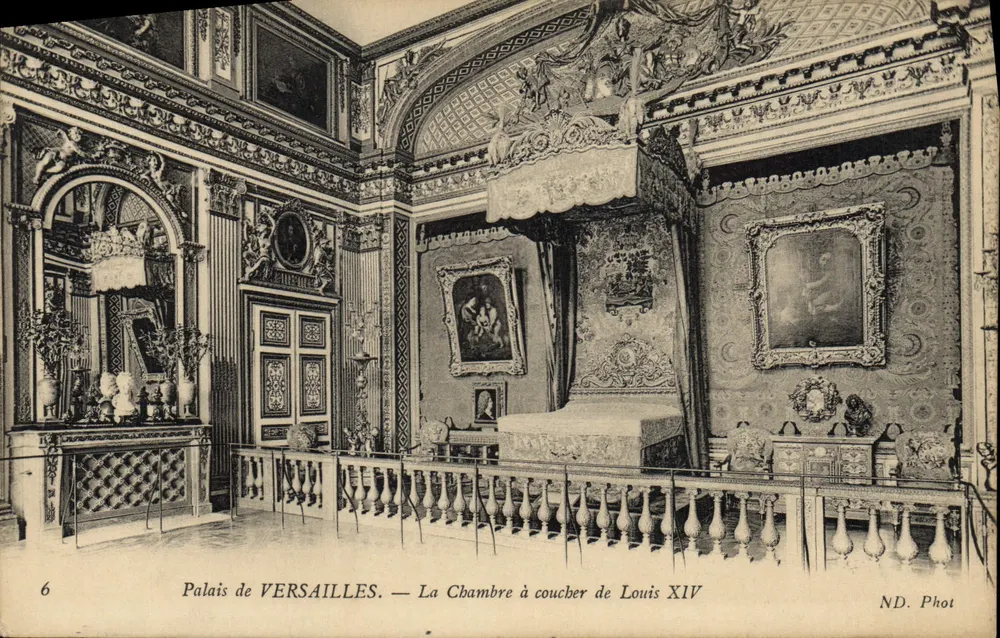Palast von VERSAILLES — Das Schlafzimmer von Ludwig XIV — ND. Foto, n°6 - Vorderseite