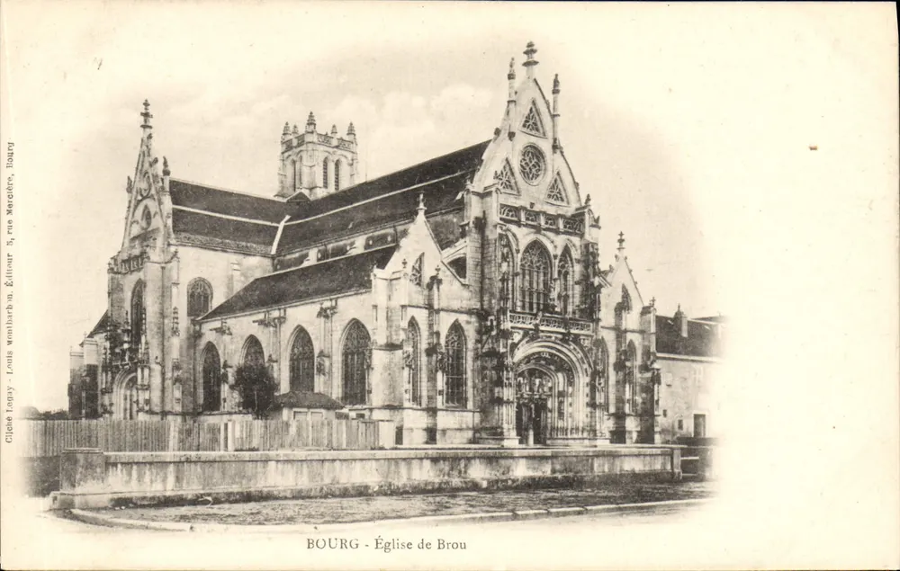 Bourg — Igreja de Brou — Louis Légy, rua Mercière, Bourg - Frente