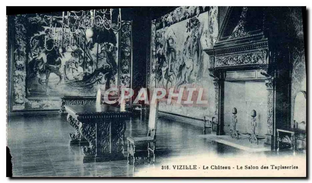 Vizille - Das Schloss - Der Tapisserie-Salon - Vorderseite