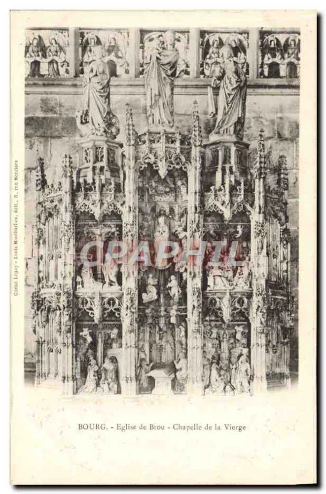 Bourg — Kirche von Brou — Kapelle der Jungfrau — Global Lamy, 6, rue Marolles - Vorderseite