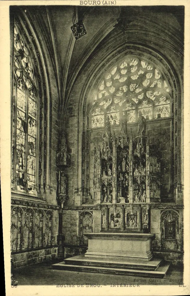 Igreja de Droux — Interior — Edição Goyet, Bourg (Ain) - Frente