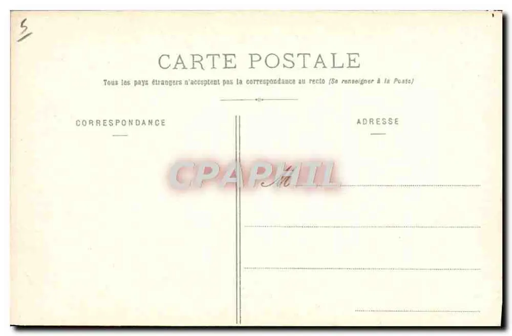 Ars - Fronton van een zijdeur van de Kerk van Ars (De Bezwering) — Uitgever van het Centrum, Chambéon, Rue Nationale, 1890, Vouziers-sur-Saône - Achterkant