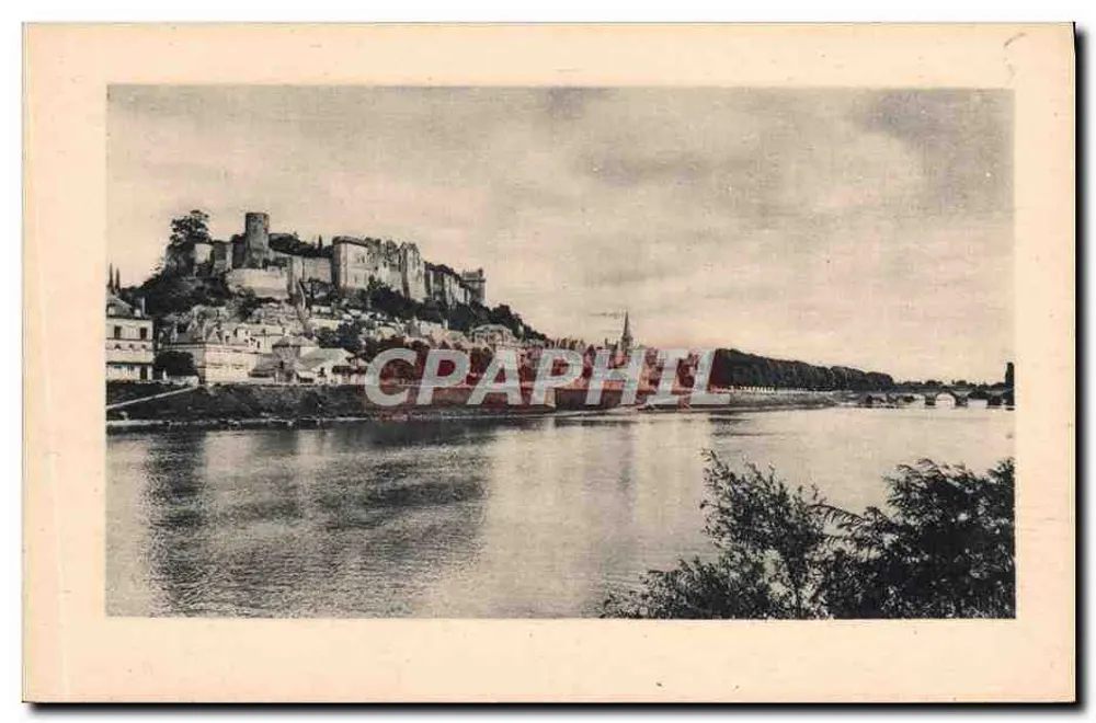 Chinon — O Castelo e a Vienne — Imp. Neudardin, Paris - Frente