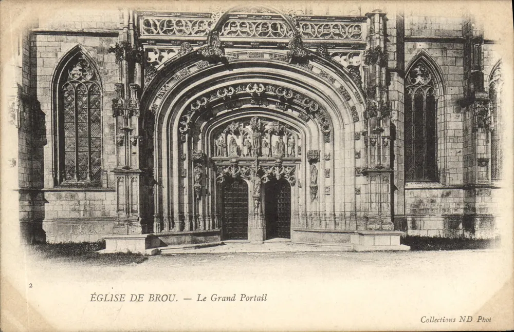Kirche von Brou — Der Große Portal — Collections ND Phot - Vorderseite