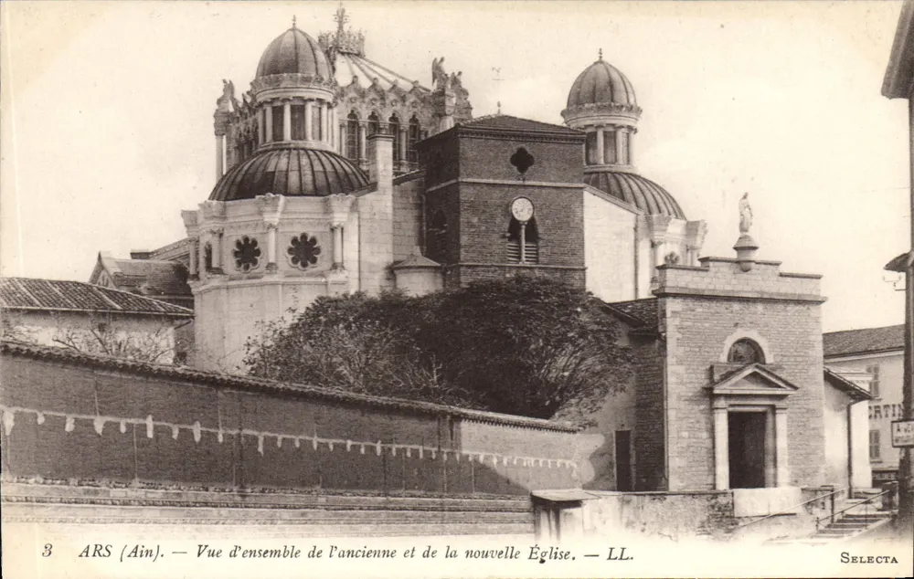 Ars (Ain) — Ansicht der alten und neuen Kirche — LL. SELECTA - Vorderseite