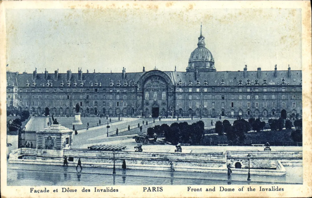Fachada e Domos dos Inválidos — Paris — Éditions Paul De Ani - Frente