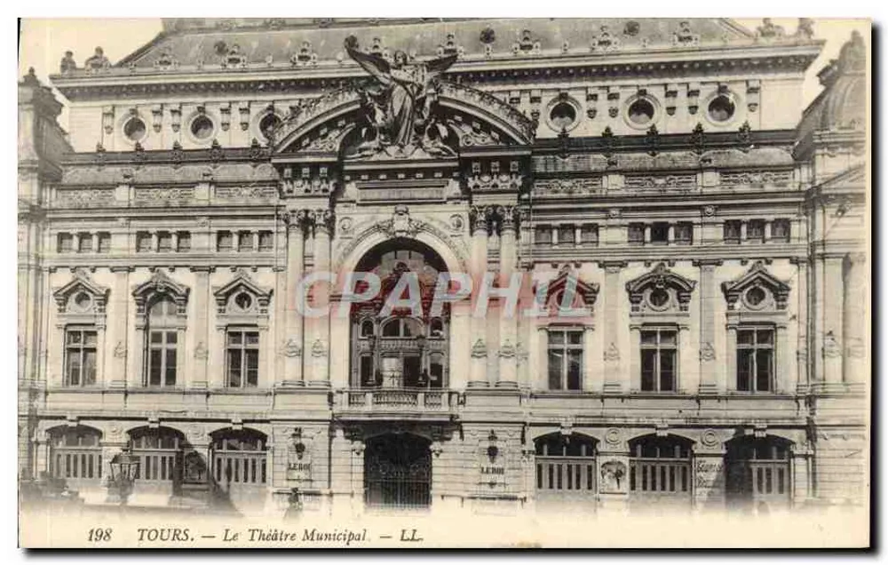 Tours — O Teatro Municipal — editor LL, n° 198 - Frente
