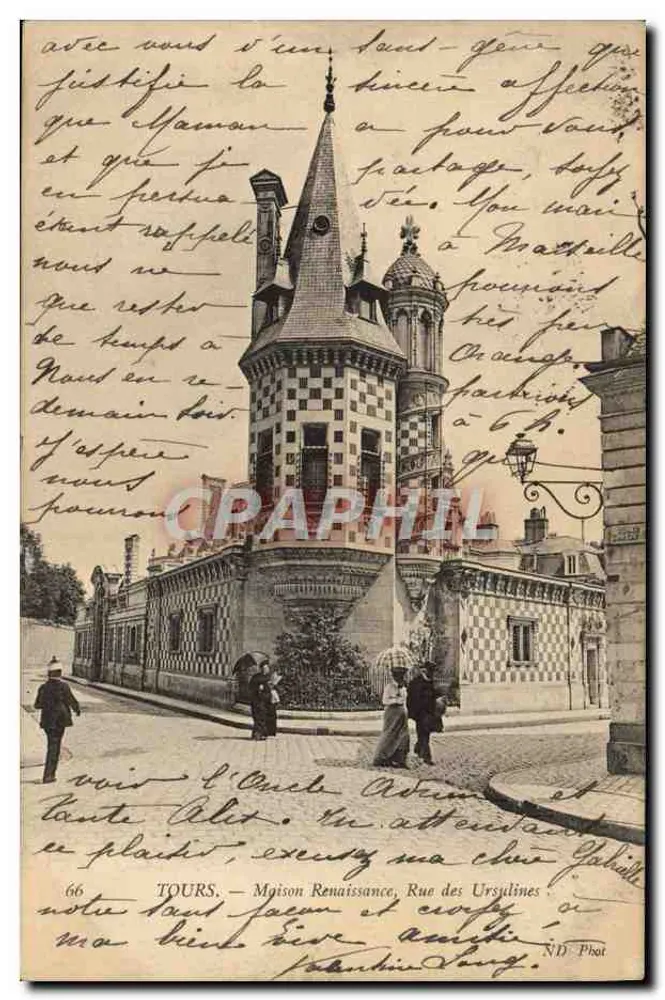 Tours — Casa da Renascença, Rua das Ursulinas — ND Phot - Frente