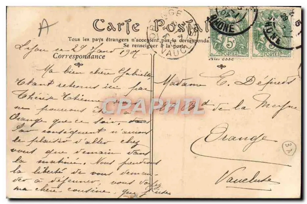 Tours — Casa da Renascença, Rua das Ursulinas — ND Phot - Verso