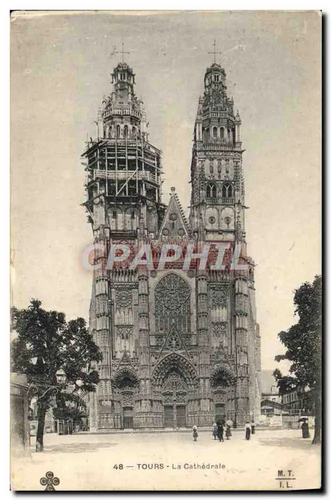 Tours — A Catedral — M.T. I.L. n°48 - Frente