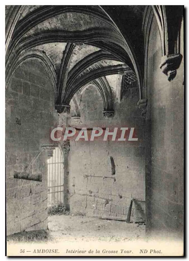Amboise — Interior da Grande Torre — ND Phot. - Frente