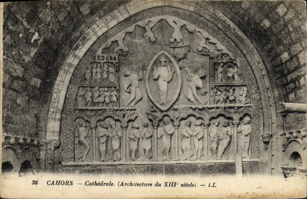 Cahors — Catedral. Arquitetura do século XIII — L.L. - Frente