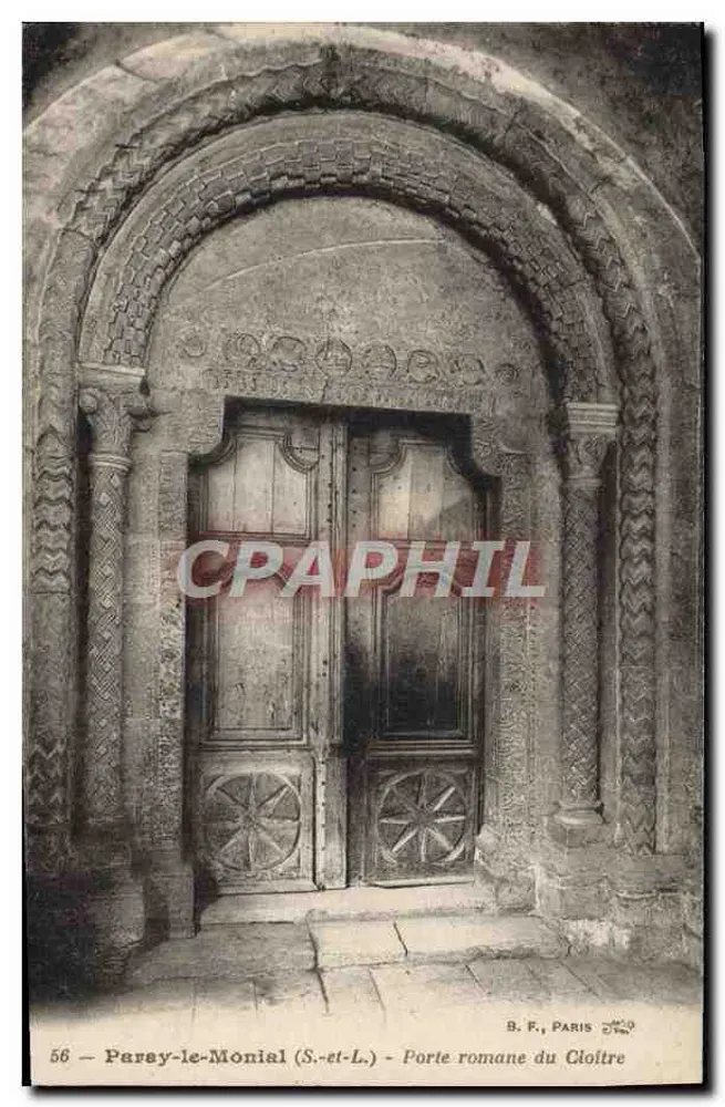 Parsy-le-Monial (S.-et-L.) — Porta romana do Claustro — B. P., Paris - Frente