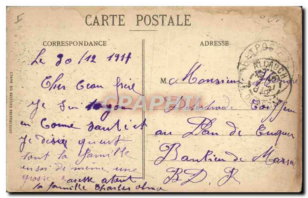Metz - Denkmal für Kaiser Wilhelm - L. 7 - Rückseite