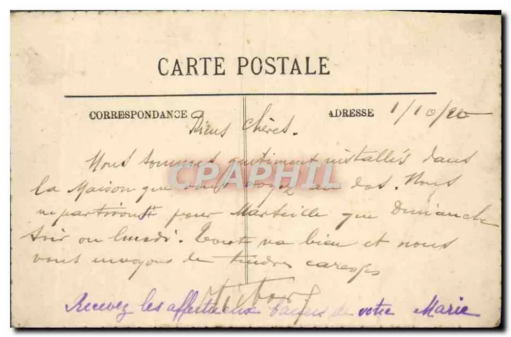 Lourdes — Vista em direção ao Castelo — LL. — n°14 - Verso