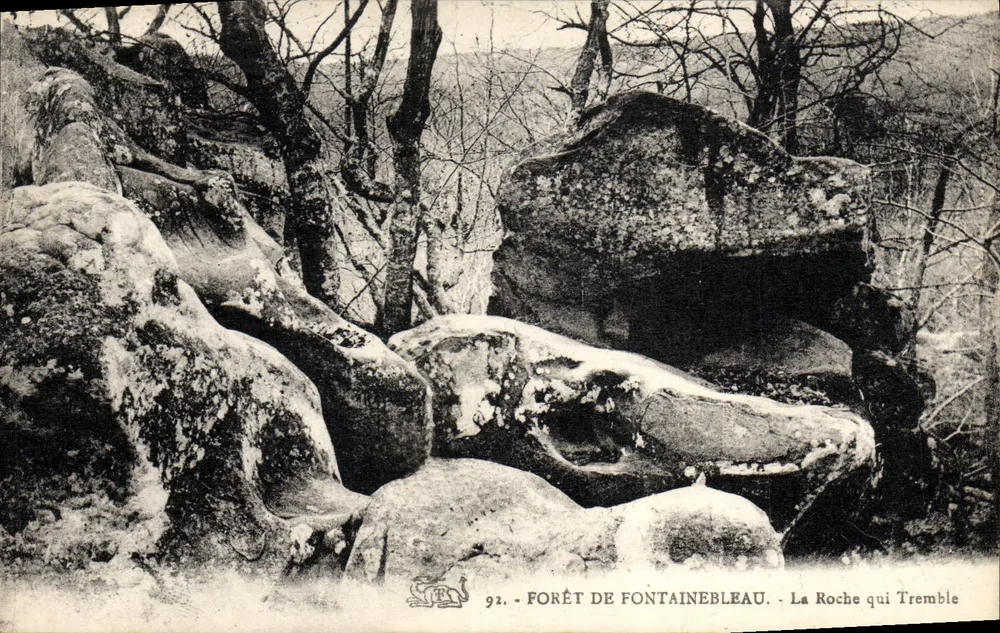 Forêt de Fontainebleau — La Roche qui Tremble — Verlag S.R.O. n°92 - Vorderseite