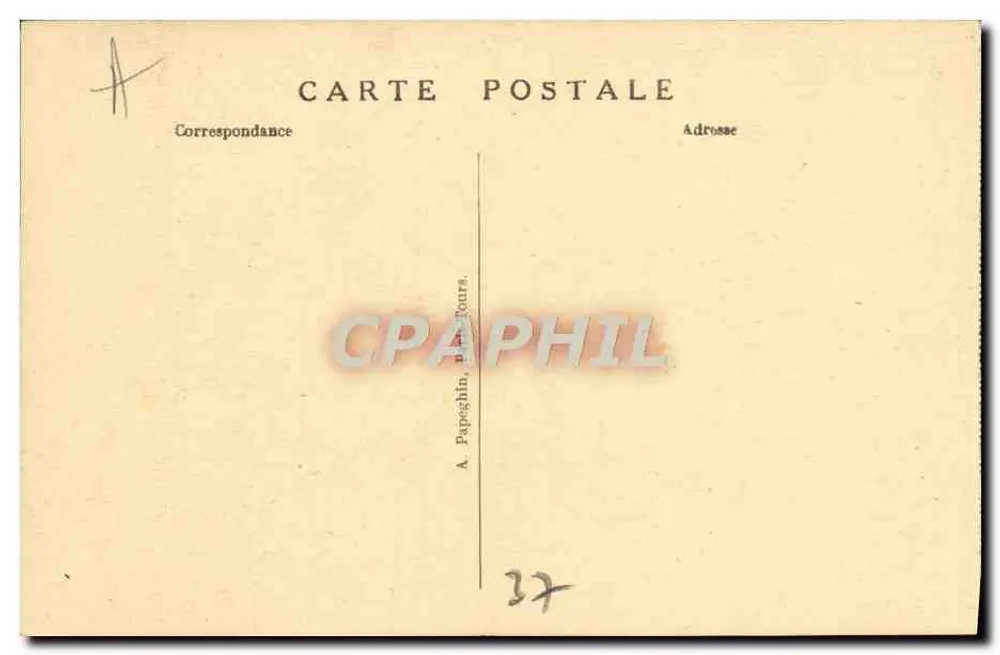 Chenonceau — Vestibule du château — A. P. - Verso