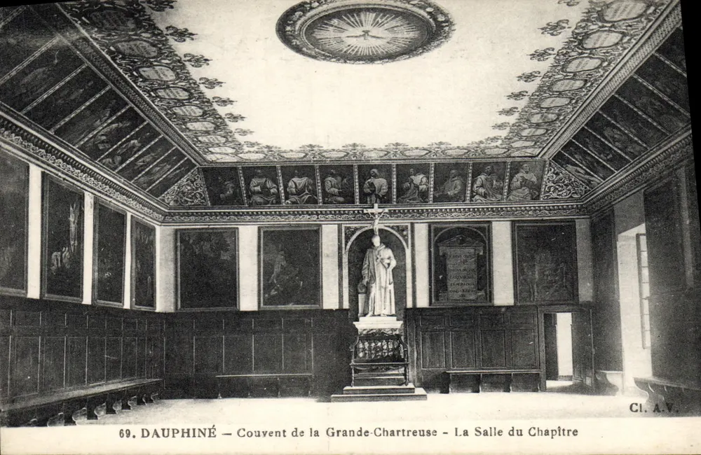 Dauphiné - Konvent der Grande-Chartreuse - Die Kapitelhalle — CI.A.V. n°69 - Vorderseite