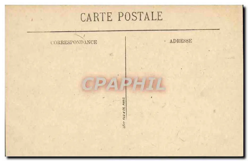 Versailles — O Molino — Lévy Frères & Cie, Paris - Verso