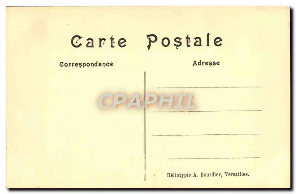 Parc de Versailles — Bassin de Saturne (Inverno) - Verso