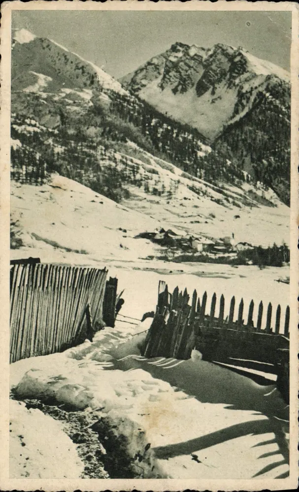 Aiguilles-en-Queyras — Landschaft in der Hochtal — Collection Arts Graph. n° 1480 M. - Vorderseite