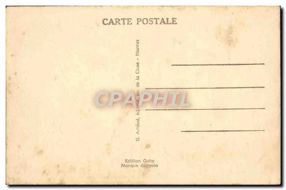 Brest — Der Leuchtturm Portzic am Eingang zum Goulet — SABY n°114 - Rückseite