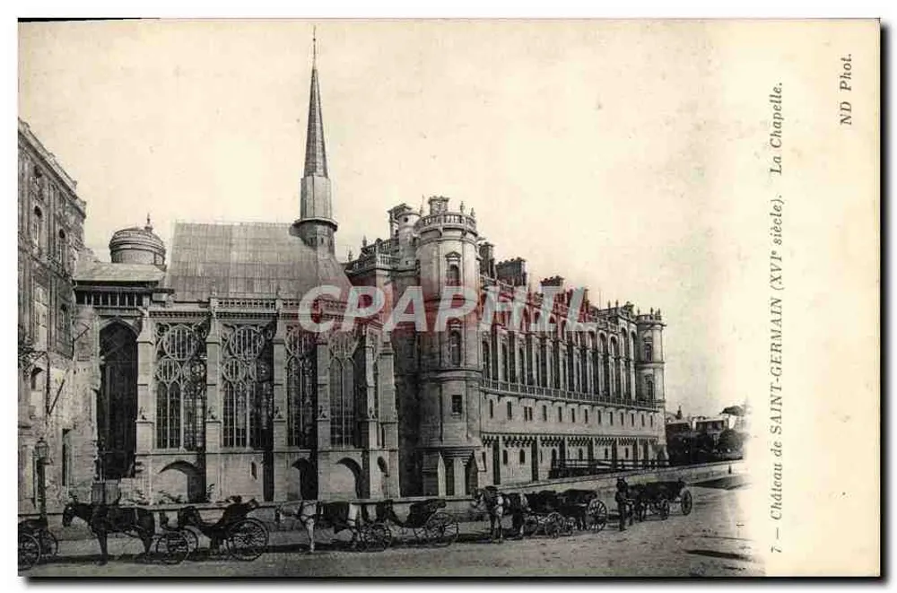 Castelo de Saint-Germain-en-Laye — A Capela (século XVII) — ND Fot. - Frente