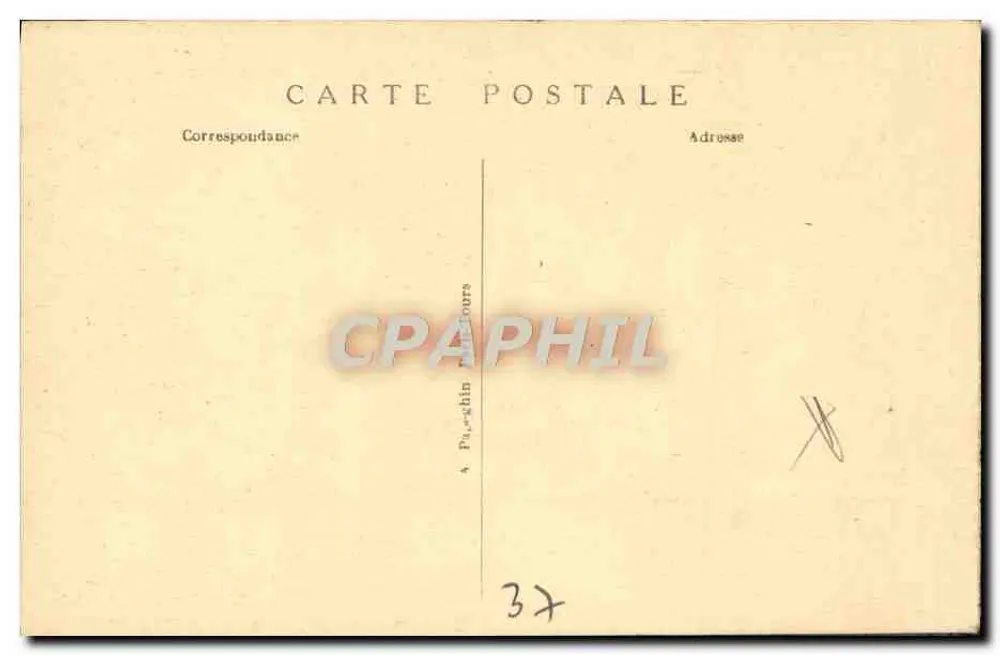 Chenonceau — Interior da capela do castelo — Editor não identificado, n° de série 41 - Verso