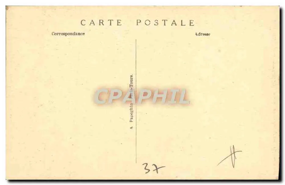 Chenonceau — Torre das Marcas — A. P. n°15 - Verso