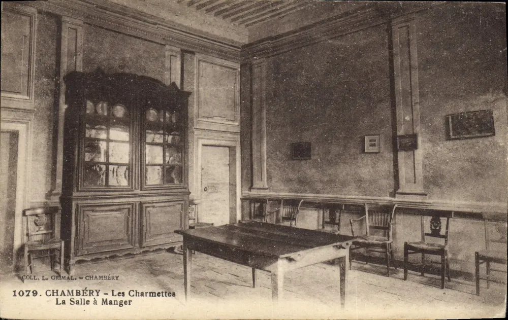 Chambéry - Les Charmettes — Das Esszimmer — Sammlung L. Grimal - Vorderseite