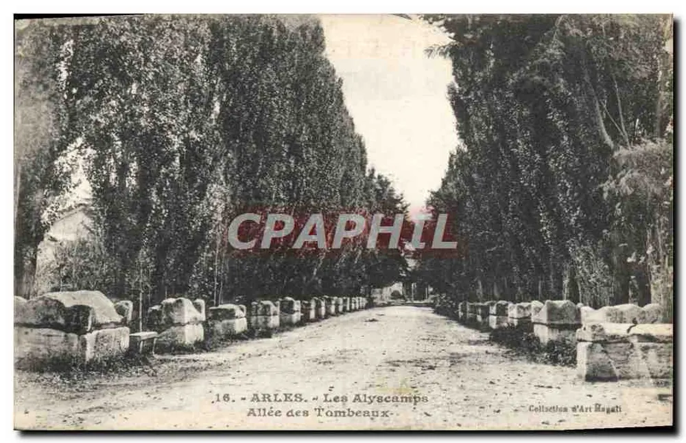 Arles - Os Alyscamps - Avenida dos Túmulos — Coleção de Arte Magati, n°16 - Frente