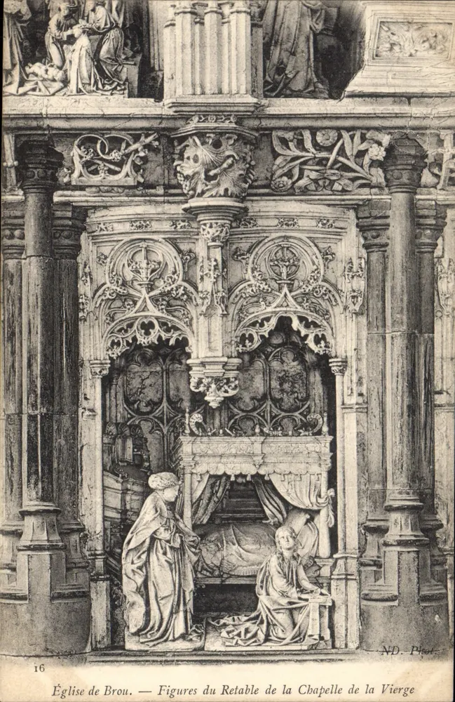 Kirche von Brou — Figuren des Retabels der Kapelle der Jungfrau — N.D. Phot. — n°16 - Vorderseite
