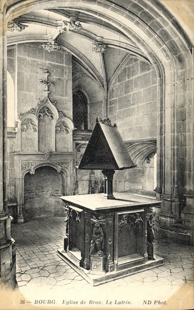 Bourg. Igreja de Brou. O Lutrin — ND Phot. n°36 - Frente