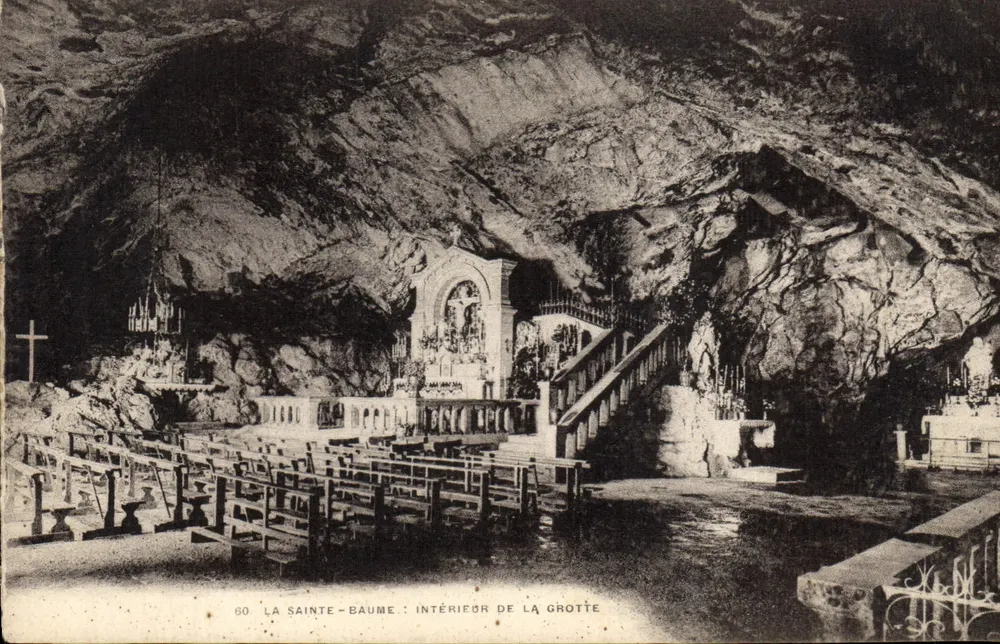 La Sainte-Baume : binnenkant van de grot — uitgever Imp. Phototypies Toulon - Voorkant