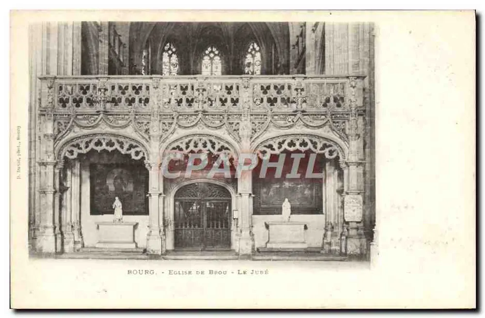Bourg - Iglesia de Brou - El Judío — J. Désal, Berrry - Anverso