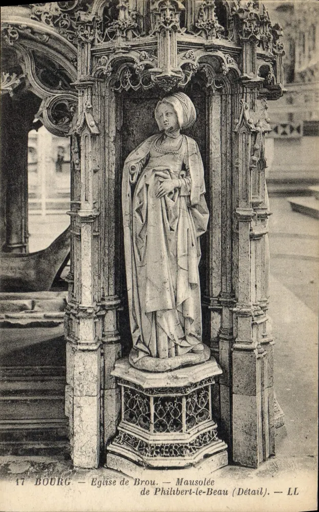 Bourg - Kirche von Brou - Mausoleum von Philibert-le-Beau (Detail) — LL - Vorderseite