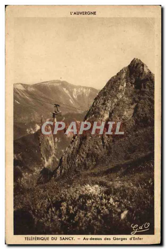 Seilbahn von Sancy — Über die Hölle Schlucht — G.d'O - Vorderseite