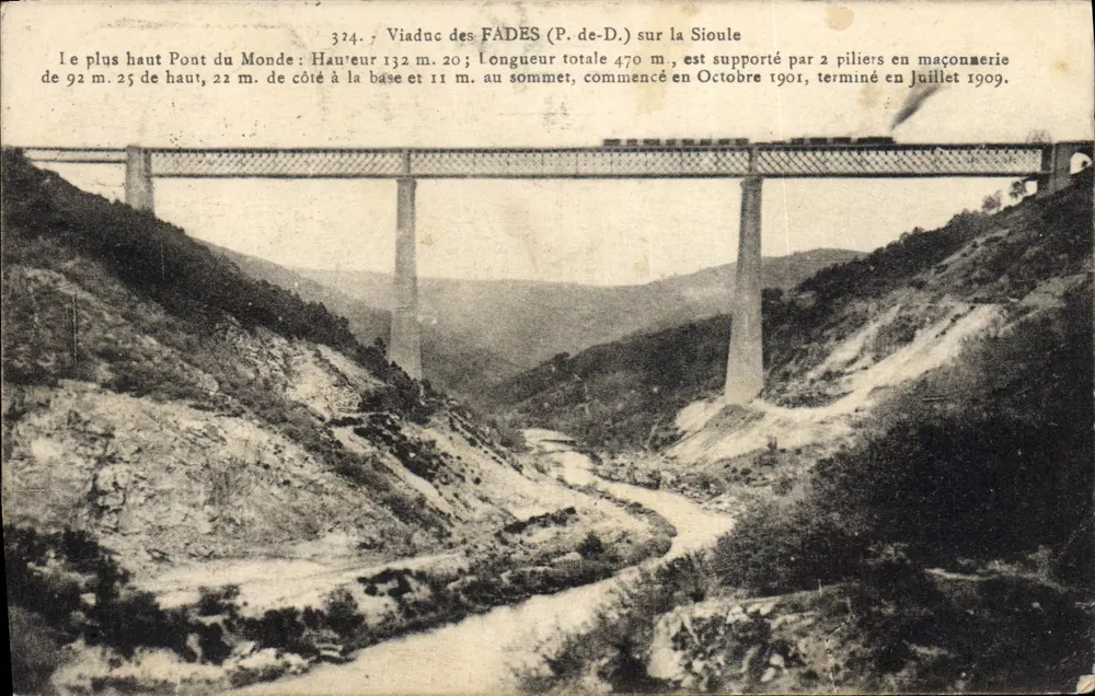 Viaduc des Fades (P. de-D.) über die Sioule — Der höchste Brücke der Welt — Verleger Chamonix - Vorderseite
