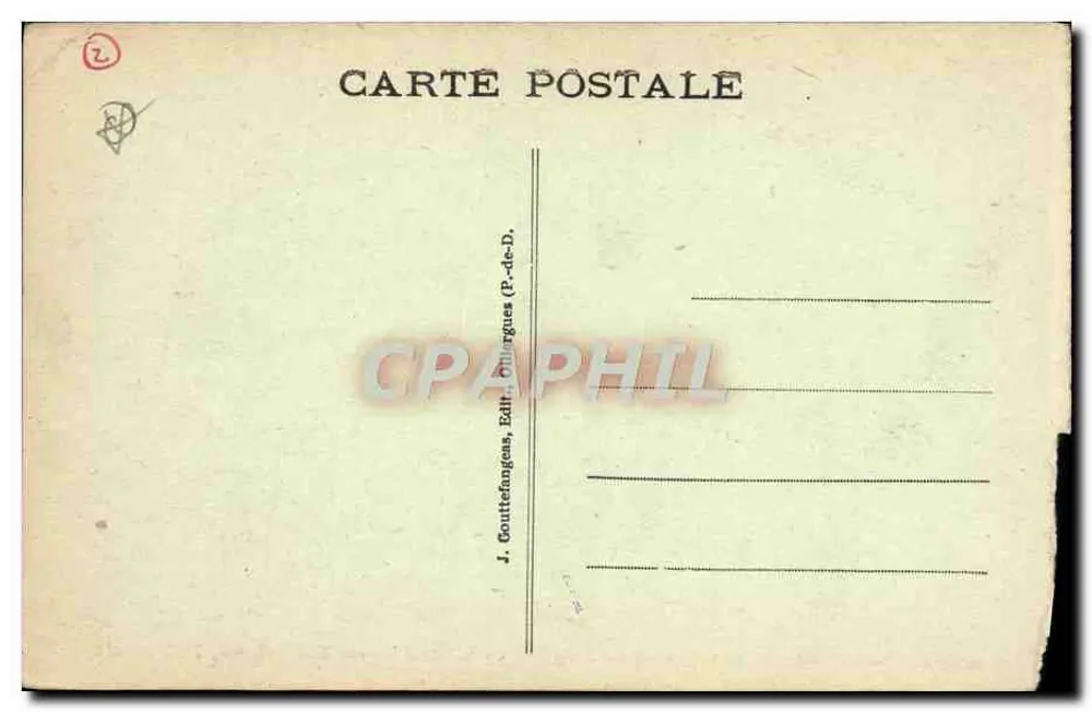 Interior da Igreja de Mozac — Monuments historiques, XIIe siècle — g. d'o. - 938 - RIOM - Verso