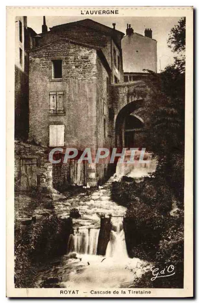 Royat - Wasserfall der Tiretaine - J. Gouttefanges, Verlag - Vorderseite