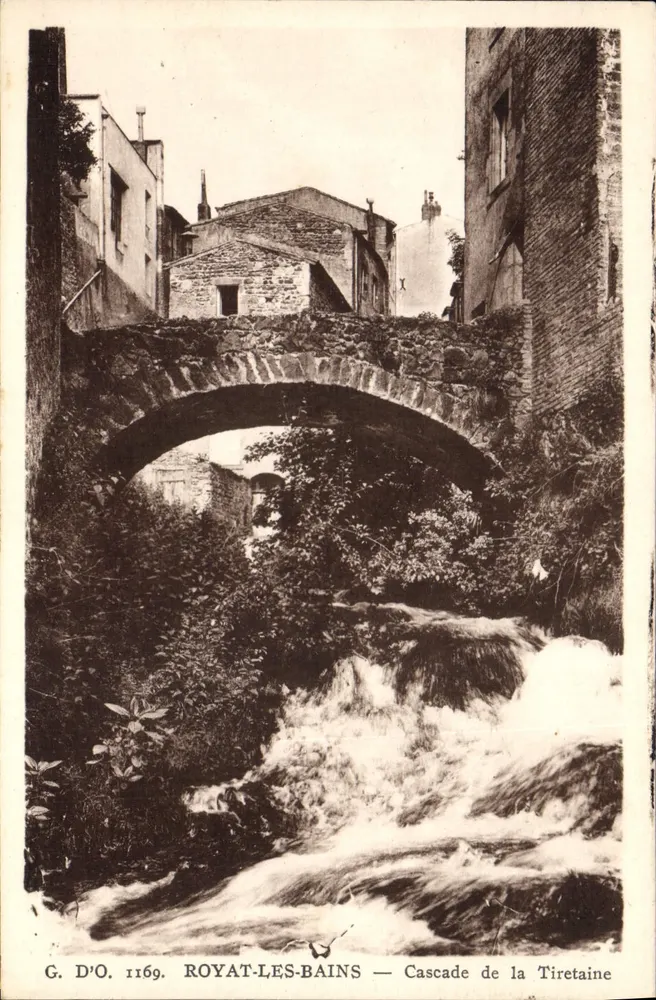 Royat-les-Bains — Cachoeira da Tiretaine — G. D'O. 1169 - Frente