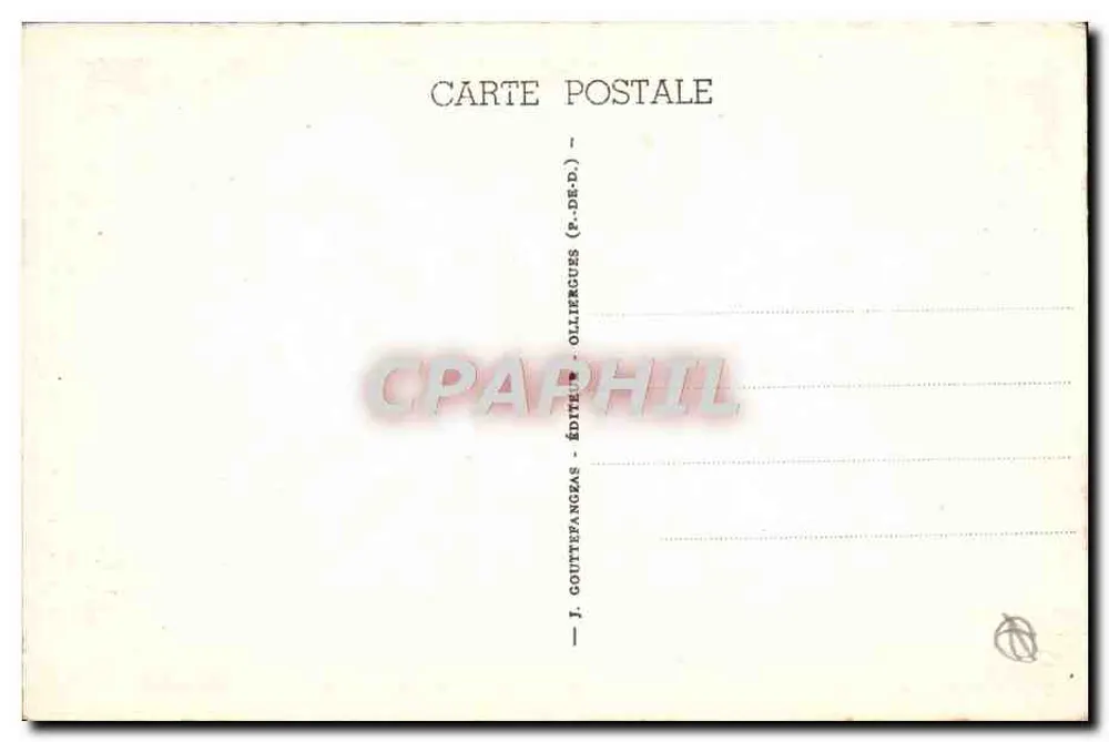 Royat-les-Bains — Cachoeira da Tiretaine — G. D'O. 1169 - Verso