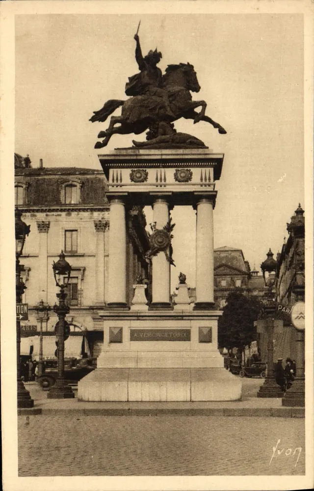 Clermont-Ferrand — Estátua equestre de Vercingétorix — As Edições de Arte 'VAN' - Frente