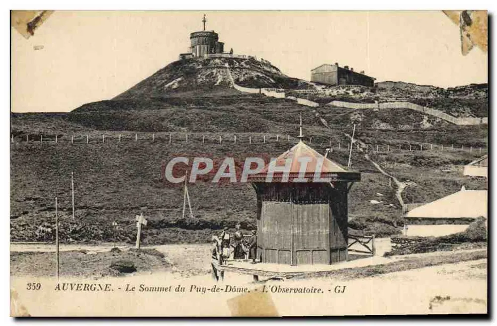 Auvergne - Der Gipfel des Puy-de-Dôme - Das Observatorium - GJ - Vorderseite