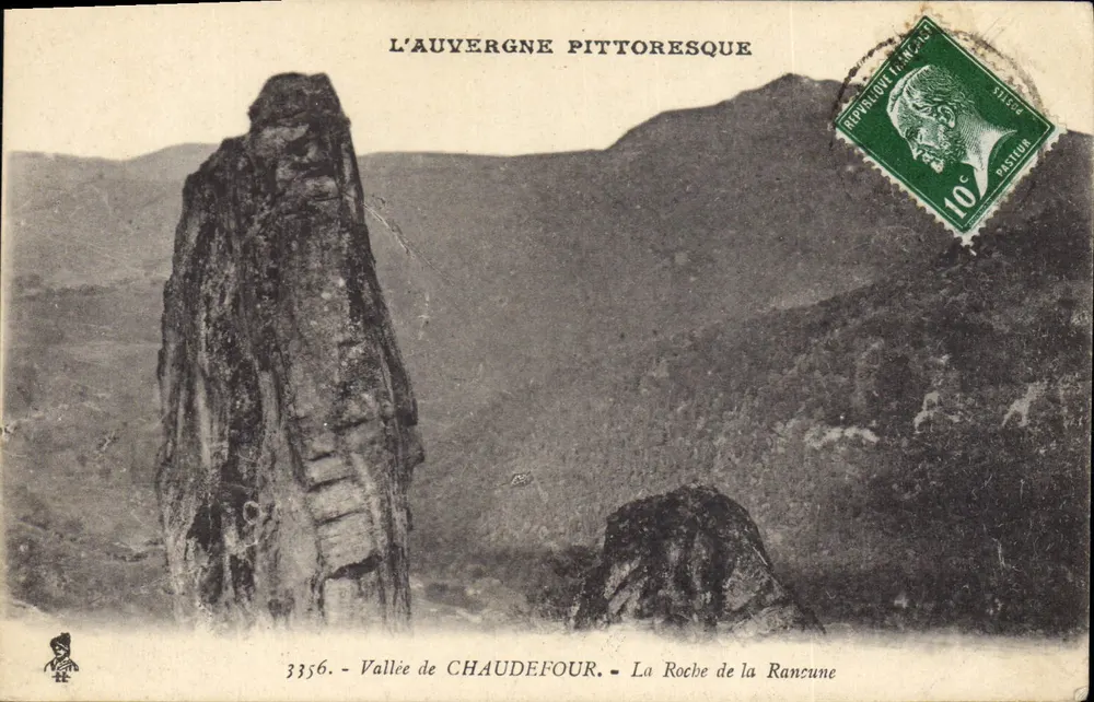 Tal von Chaudefour — La Roche de la Rancune — L'Auvergne pittoresque — n°3356 - Vorderseite