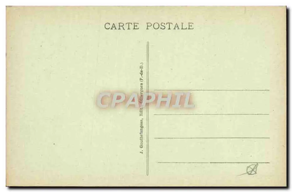 La Bourboule - Route de Saint-Sauves und See du Barrage — a.d'o. - 1393 - Rückseite