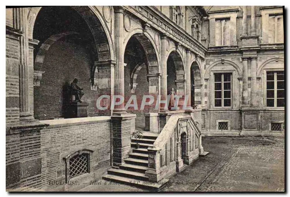 Toulouse — Hotel d'Assézat, século XVII, Galeria de Clémenceau - Frente